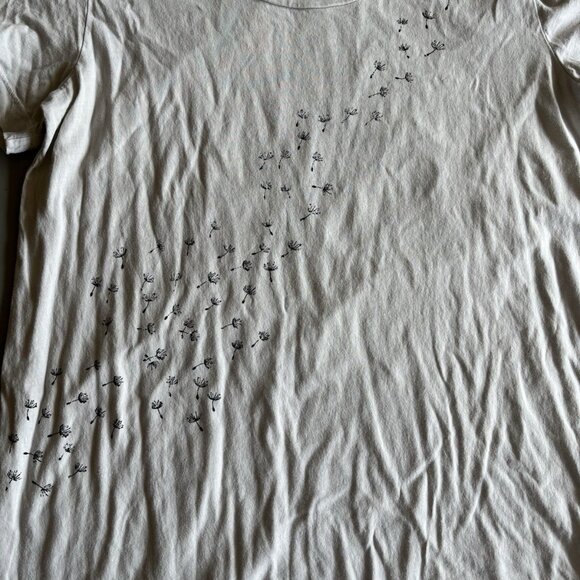 Roots Canada Women’s Medium Tshirt Pretty Design White - Picture 4 of 6